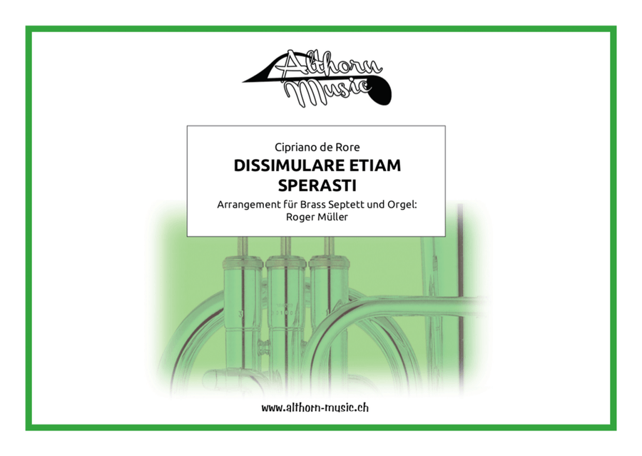 Dissimulare etiam sperasti - Tertia pars Brass Ensemble scores gallery preview page 1