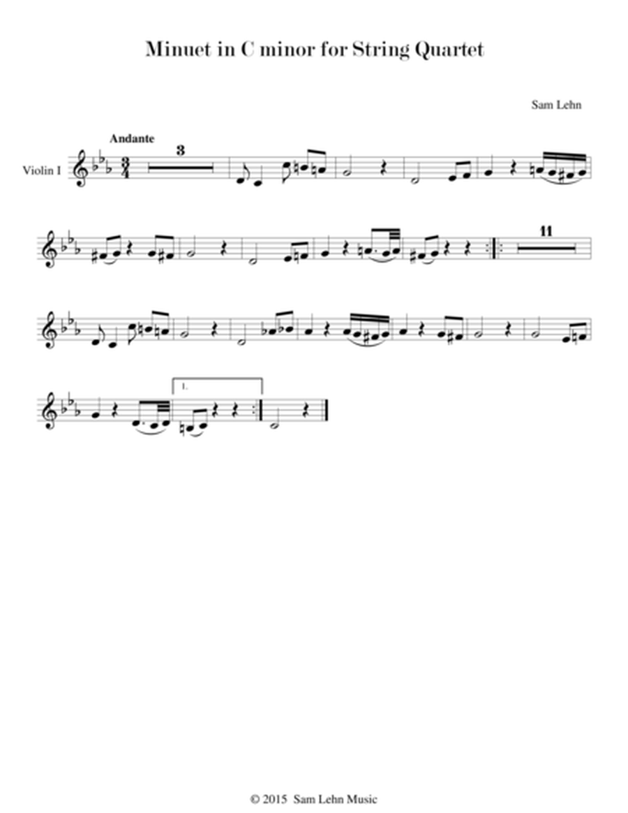 Minuet in C minor for String Quartet