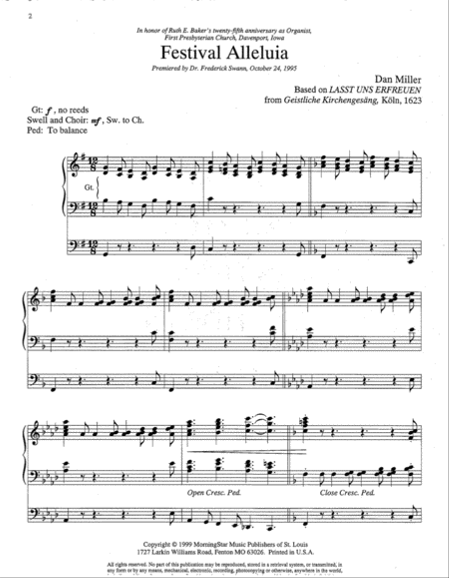 Two Festive Hymn Settings image number null
