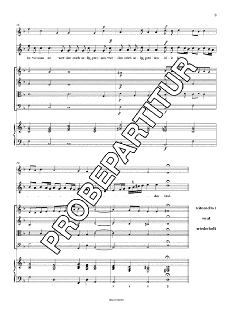 Meine Seel erhebt den Herren 4-Part scores gallery preview page 10