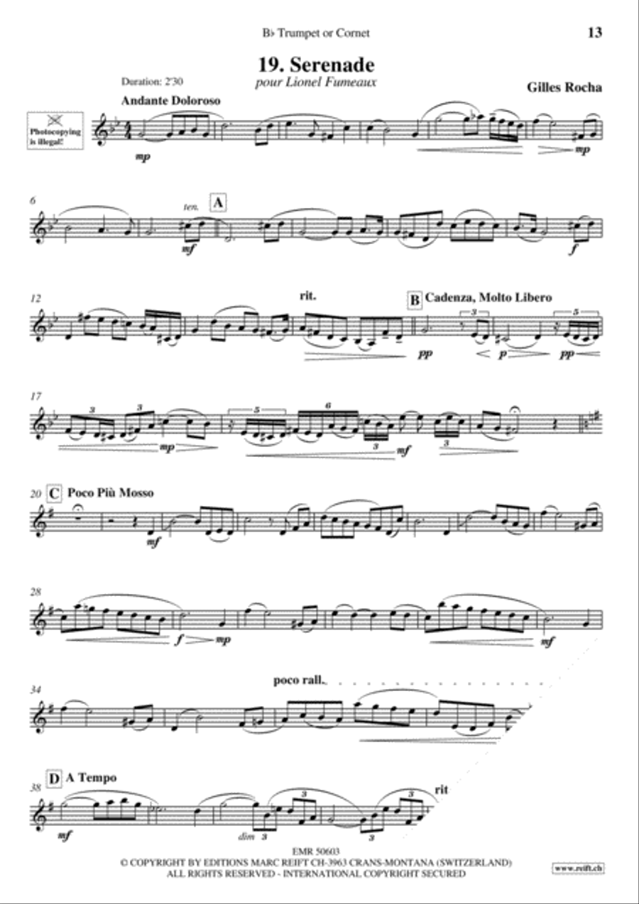 20 Slow Melodies Volume 1 Cornet scores gallery preview page 15