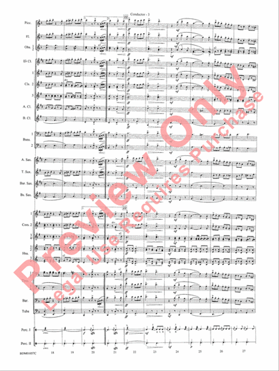 Black Horse Troop - Cb Concert Band scores gallery preview page 5