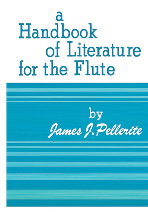 Book cover for Handbook of Literature for the Flute