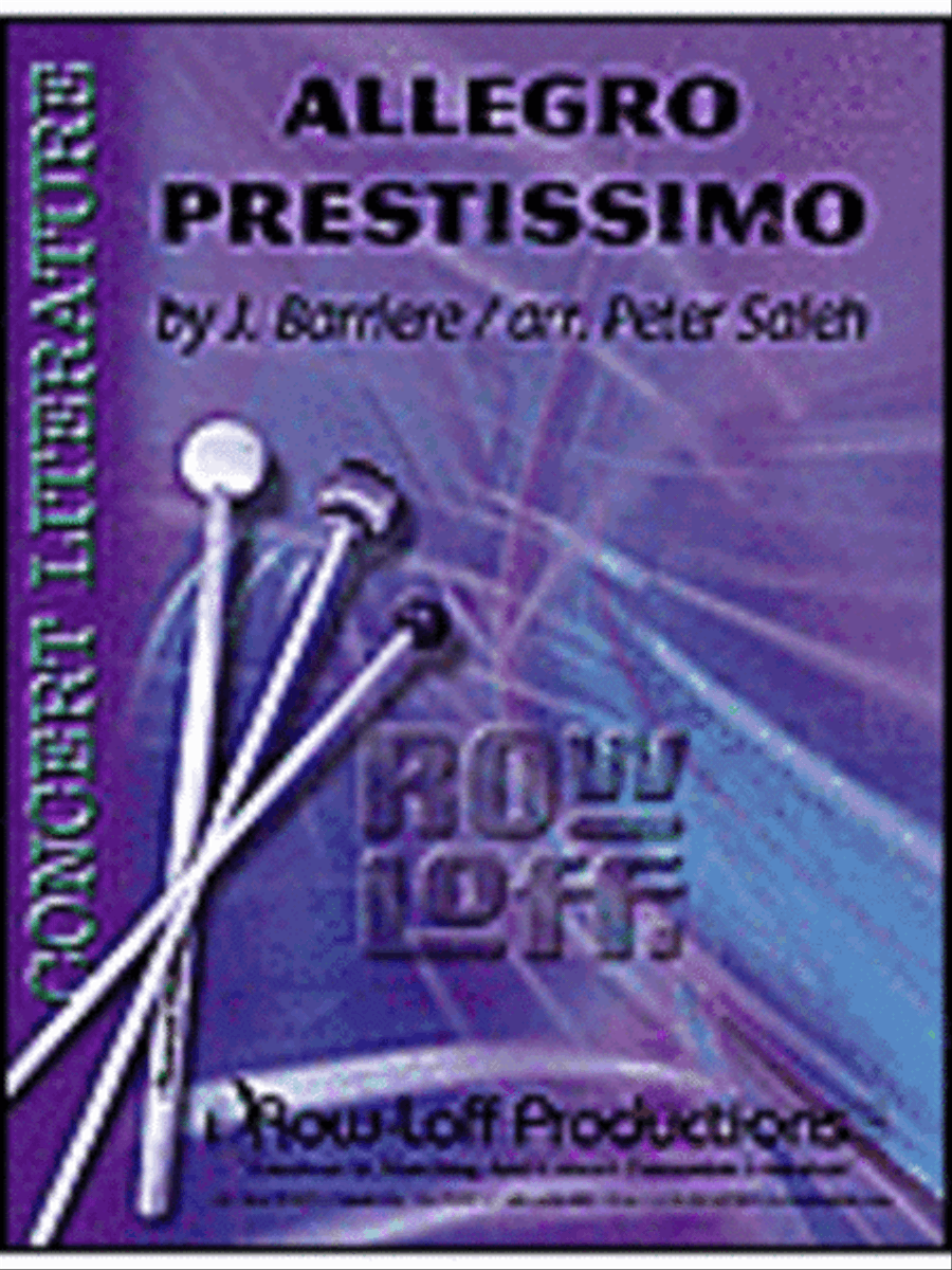 Allegro Prestissimo Percussion Ensemble scores gallery preview page 1