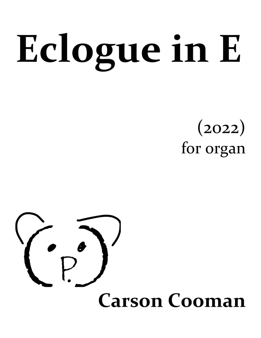 Eclogue in E Organ Solo scores gallery preview page 1