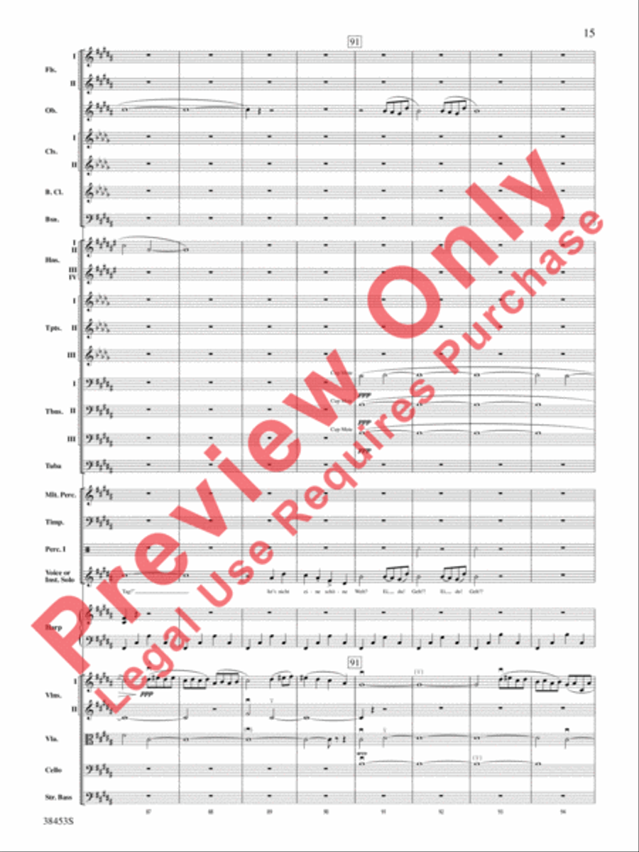 Ging heut Morgen übers Feld Full Orchestra scores gallery preview page 16