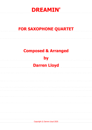 Dreamin' Saxophone quartet