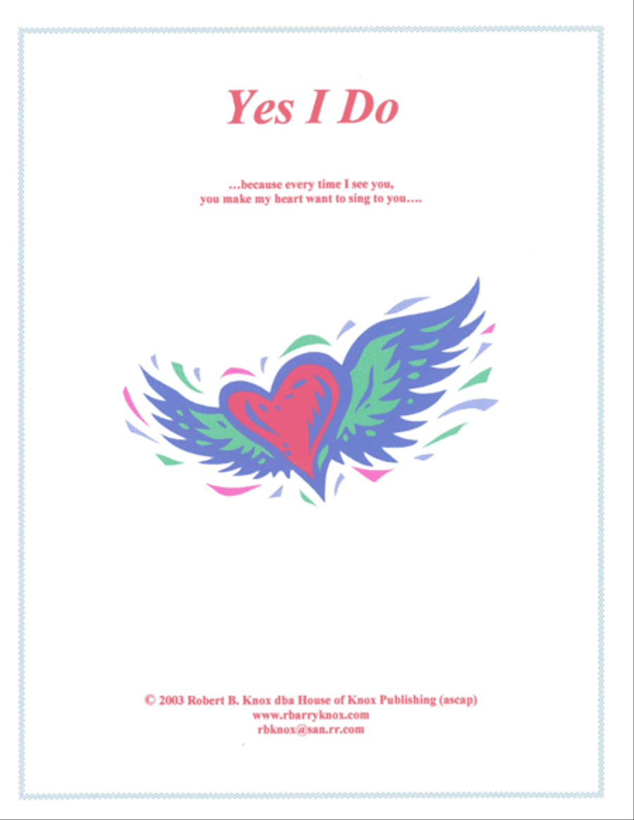 Yes I Do Yes I Do Voice scores gallery preview page 1