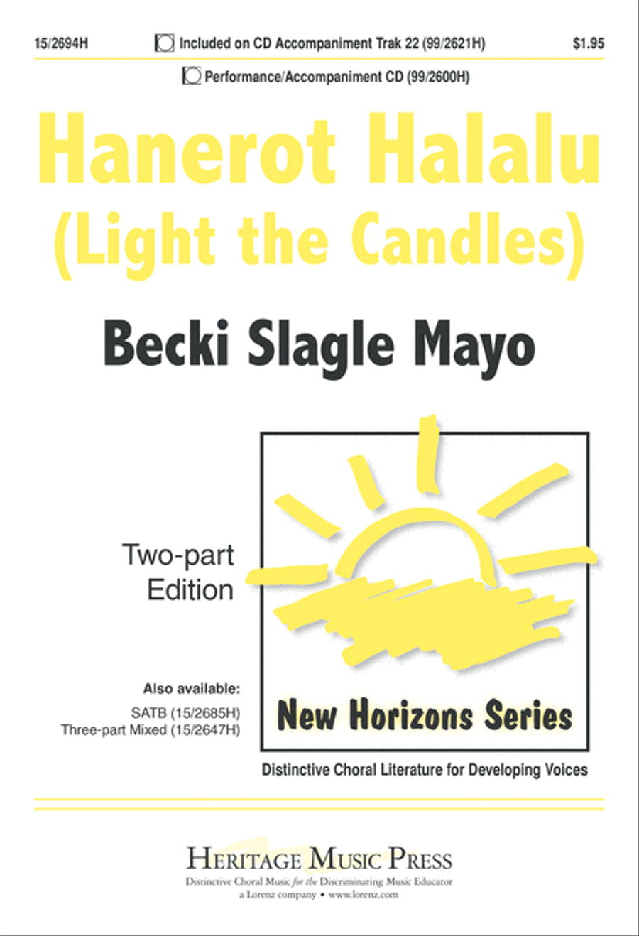 Hanerot Halalu (Light the Candles) 2-Part scores gallery preview page 1