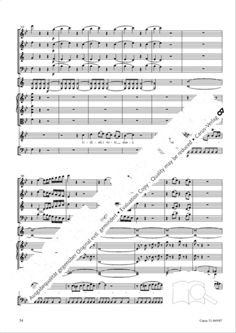 Davide penitente 4-Part scores gallery preview page 67