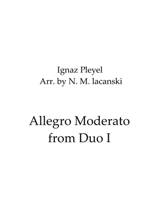 Allegro moderato from Duo #1 for Viola and Piano