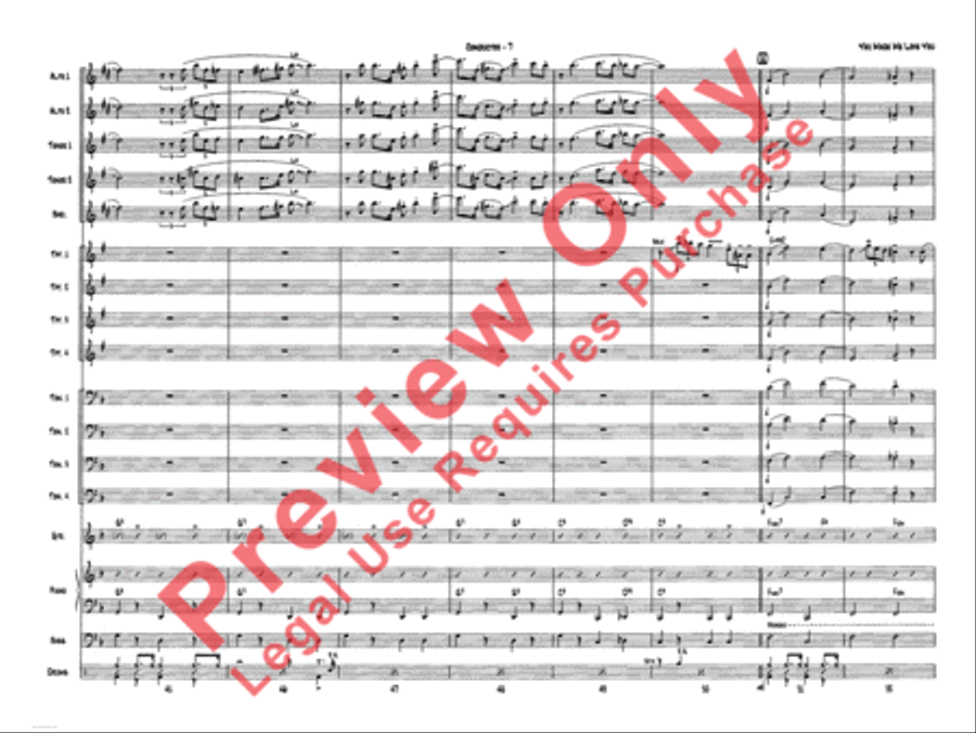 You Made Me Love You (I Didn't Want to Do It) Jazz Ensemble scores gallery preview page 10