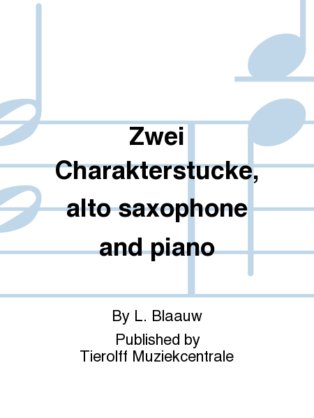 Zwei Charakterstucke, alto saxophone and piano