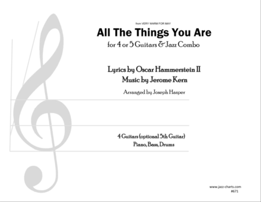 All The Things You Are Jazz Ensemble scores gallery preview page 1