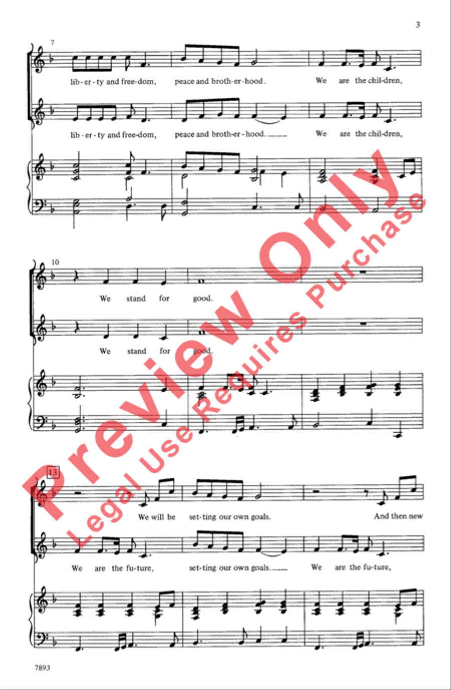 We Are the Children 2-Part scores gallery preview page 3