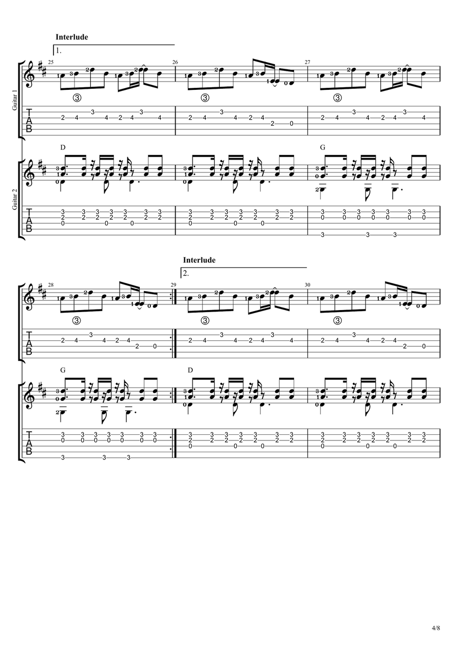 Best Day Of My Life Best Day Of My Life Guitar Ensemble scores gallery preview page 4