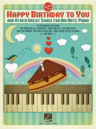 Book cover for Happy Birthday to You and Other Great Songs for Big-Note Piano