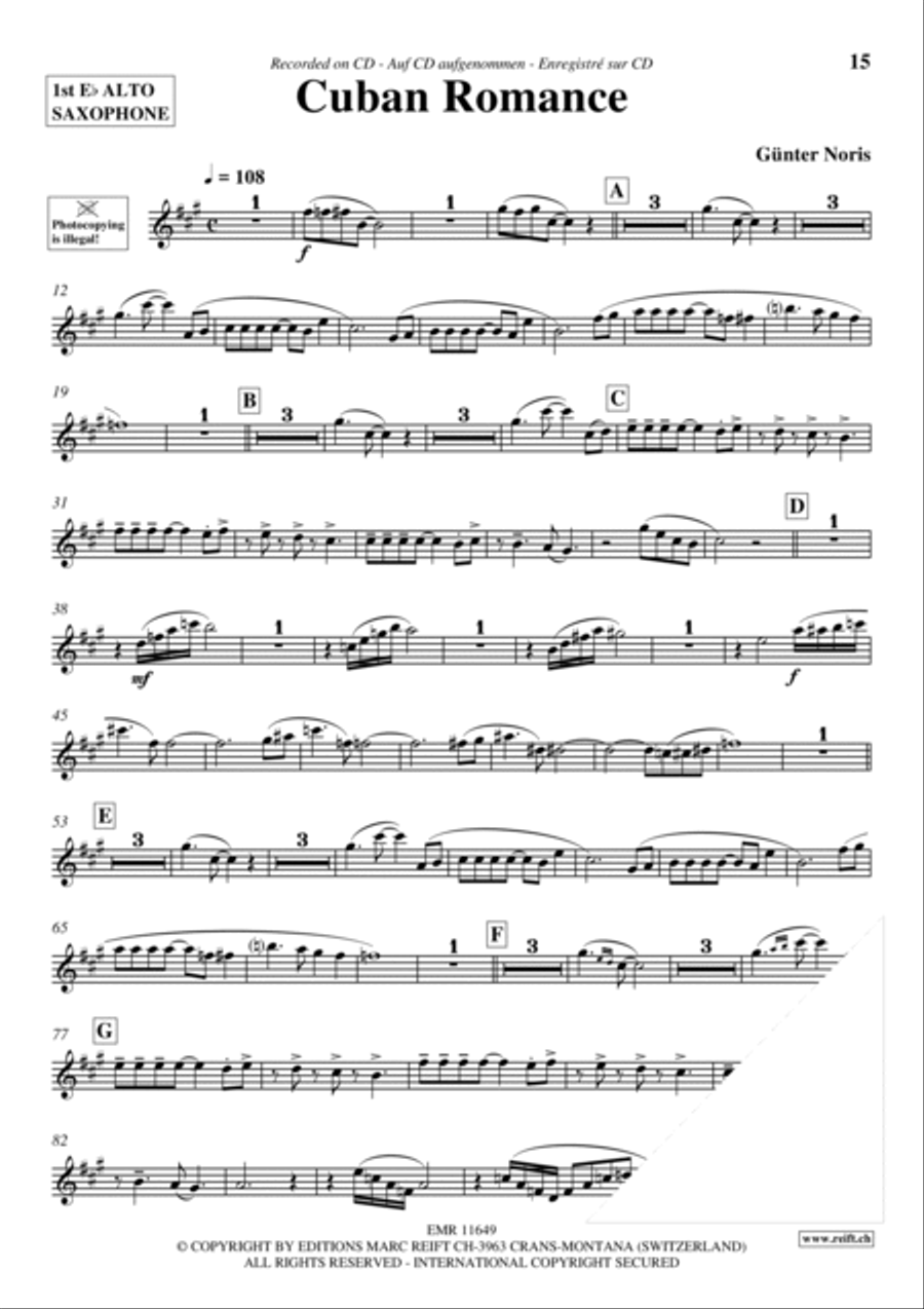 Play The 1st Alto Sax With The Ballroom Dance Orchestra Vol. 3 Alto Saxophone scores gallery preview page 13