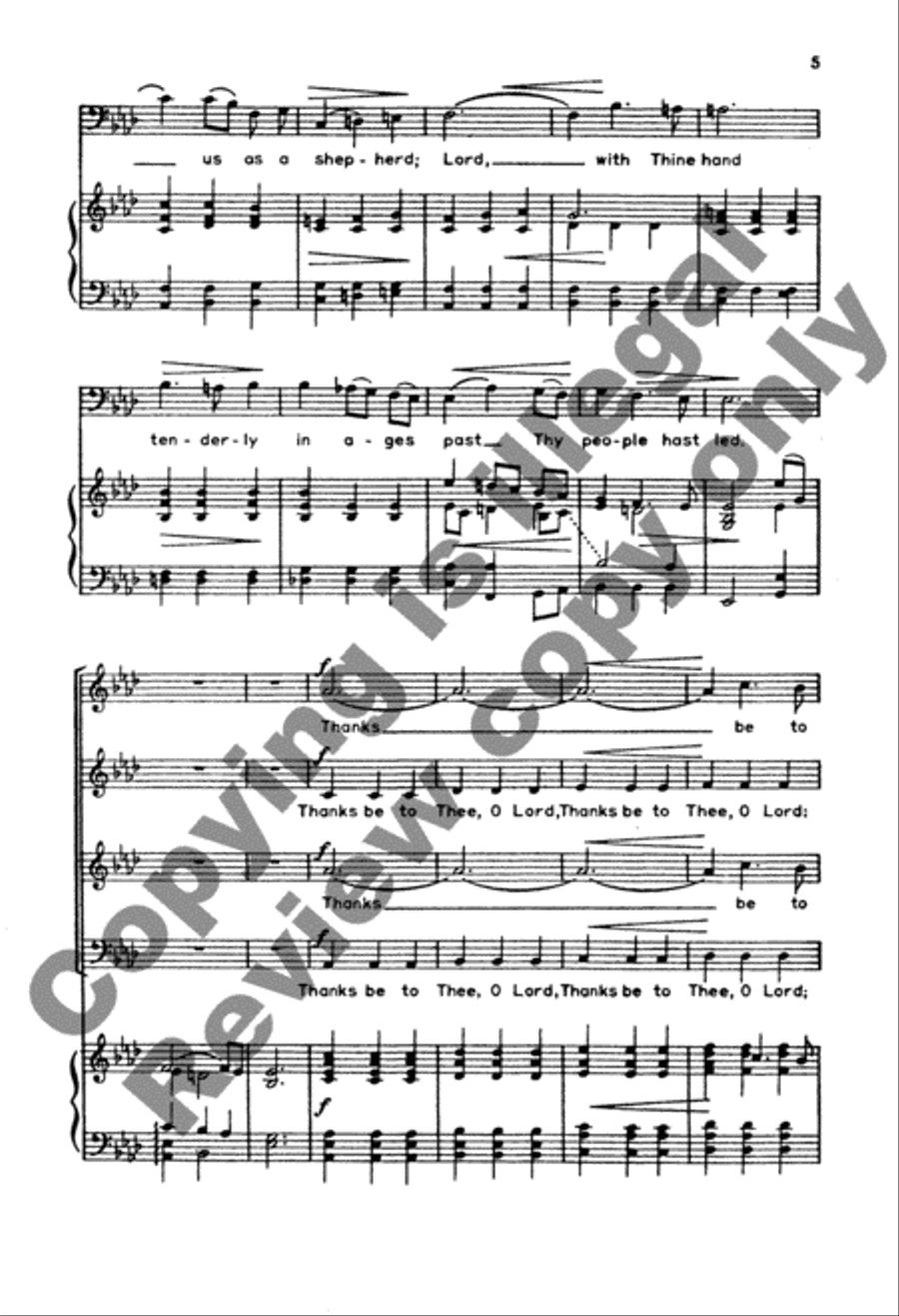 Thanks Be To Thee 4-Part scores gallery preview page 11