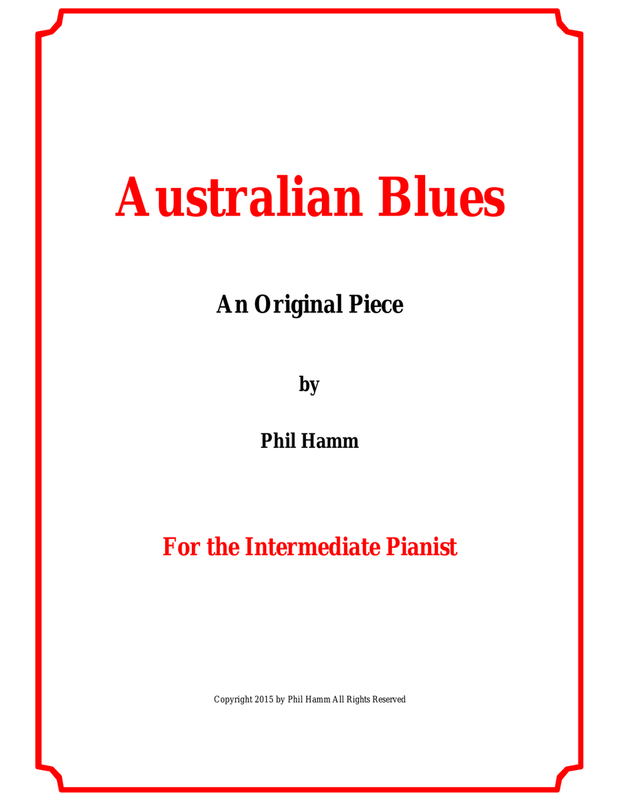 Australian Blues Australian Blues Piano Method scores gallery preview page 1