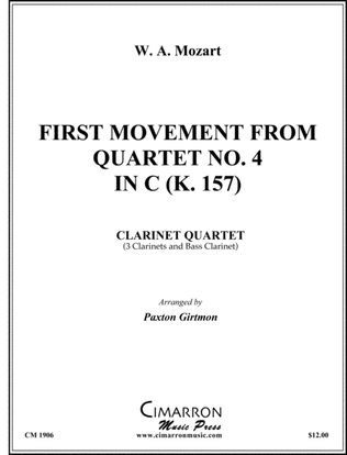 First Movement from Quartet No. 4 in C (K. 157)