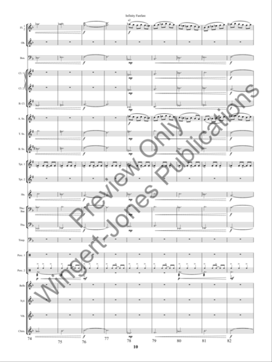 Infinity Fanfare Concert Band scores gallery preview page 13