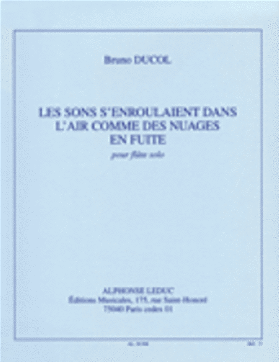 Les Sons S'enroulaient Dans L'air... (flute Solo) Flute Solo scores gallery preview page 1