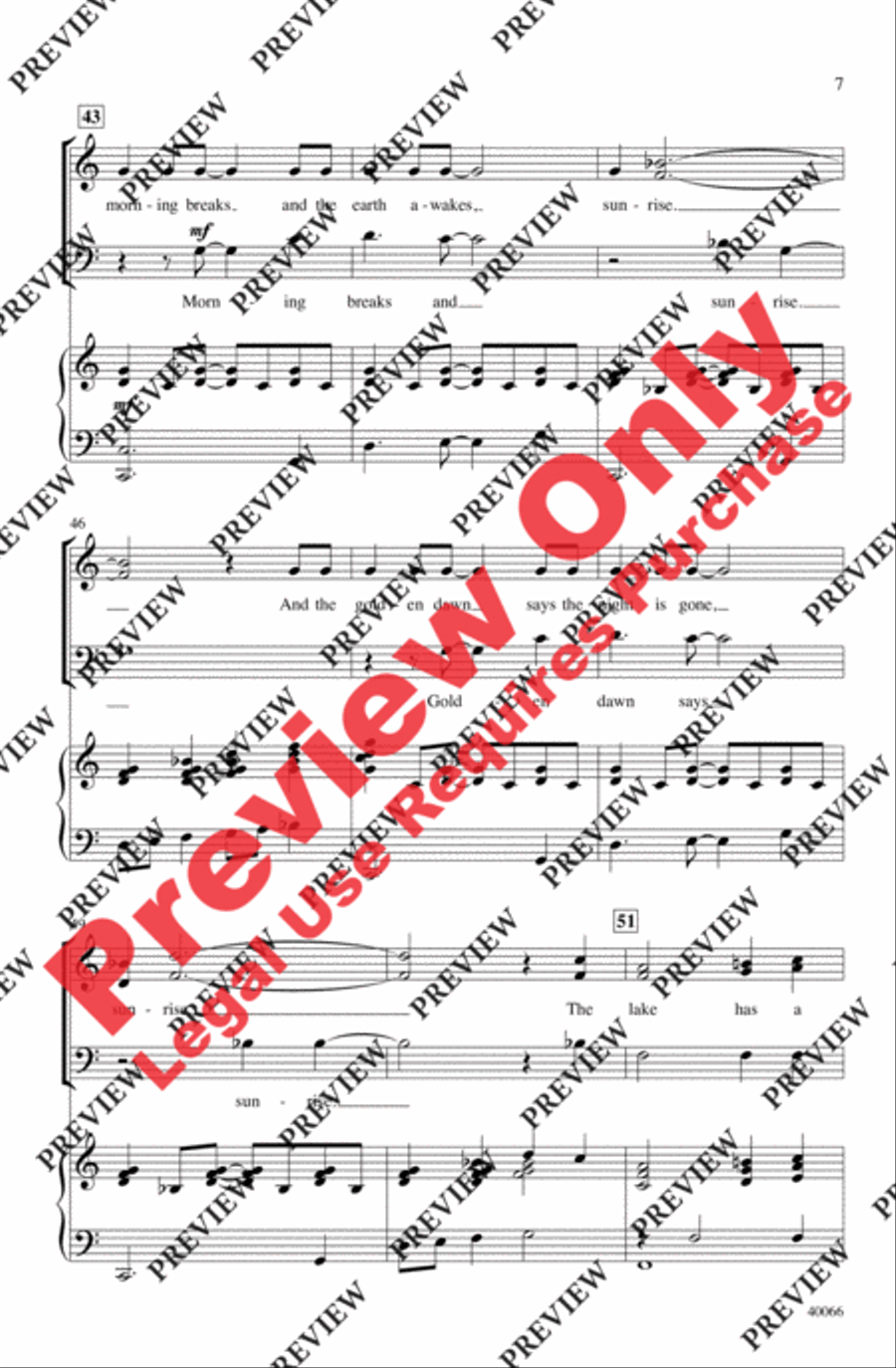 Sunrise Sunrise 3-Part scores gallery preview page 7