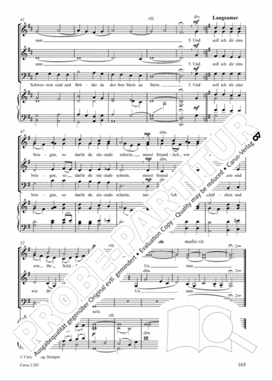 Loreley. Folk songs for choir (Loreley. Volkslieder fur Chor) Choir scores gallery preview page 168