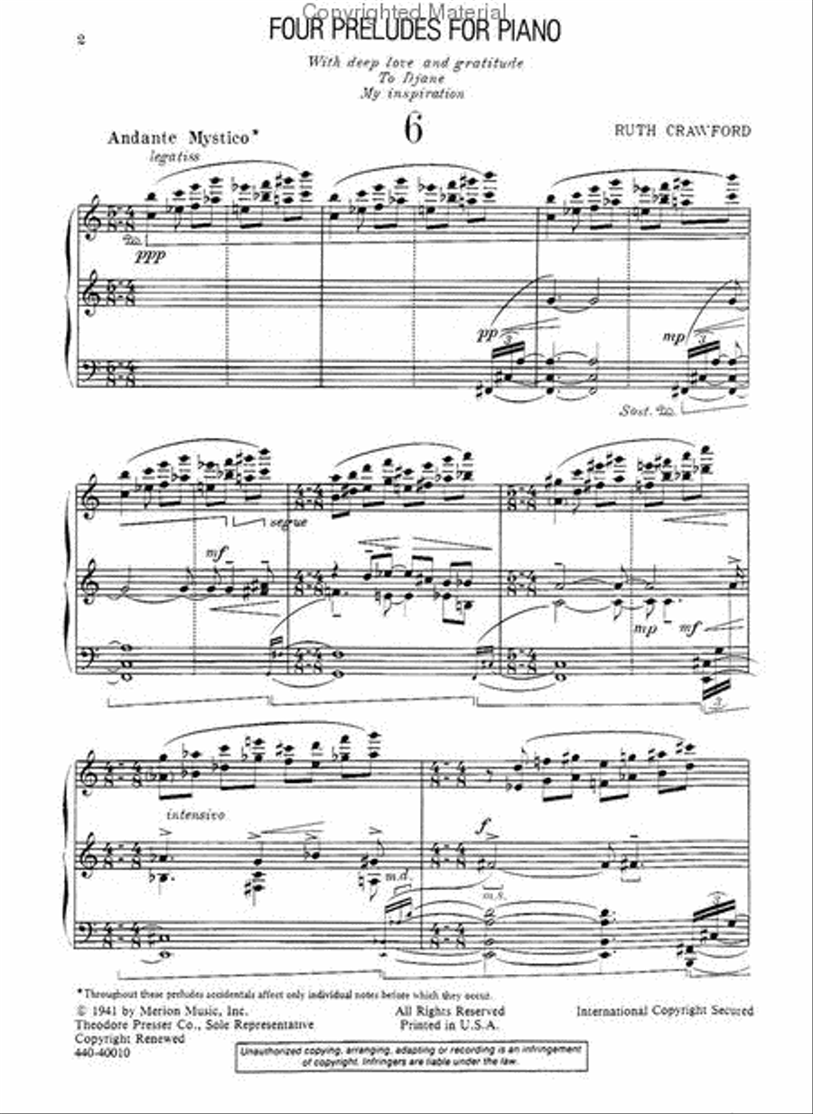 Four Preludes Four Preludes Chamber Music scores gallery preview page 2