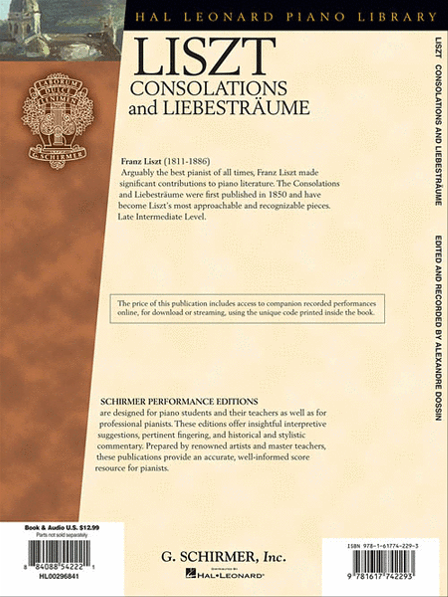 Franz Liszt – Consolations and Liebesträume Piano Solo scores gallery preview page 2