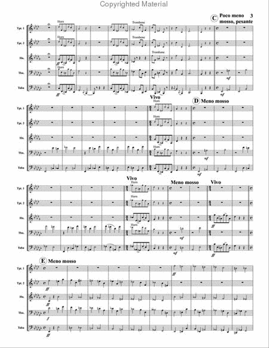 Pictures at an Exhibition Brass Quintet scores gallery preview page 4