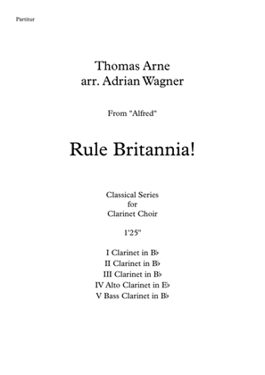 Rule Britannia! (Clarinet Choir) arr. Adrian Wagner