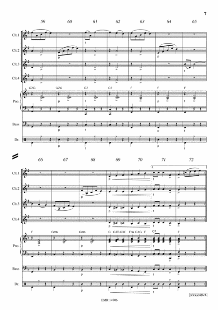 Donauwellen Clarinet scores gallery preview page 7