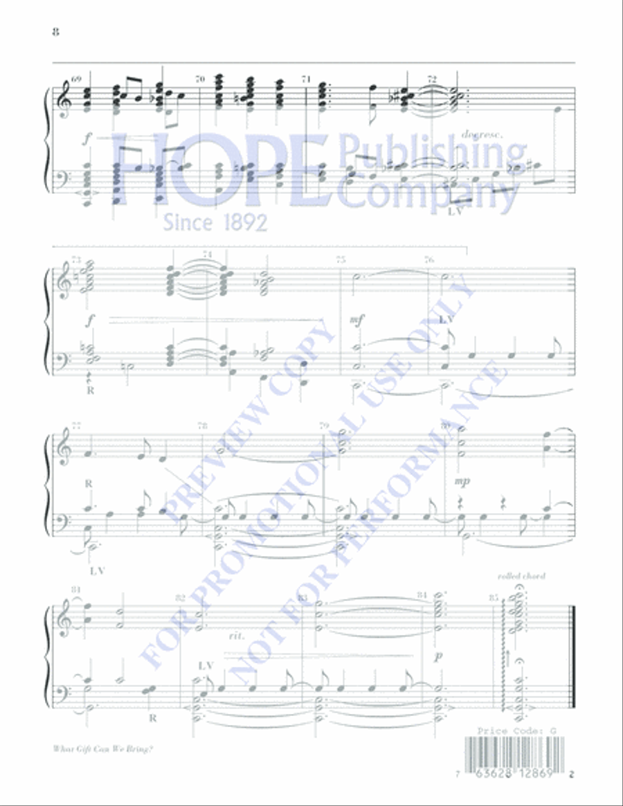 What Gift Can We Bring What Gift Can We Bring 5-Octaves scores gallery preview page 8