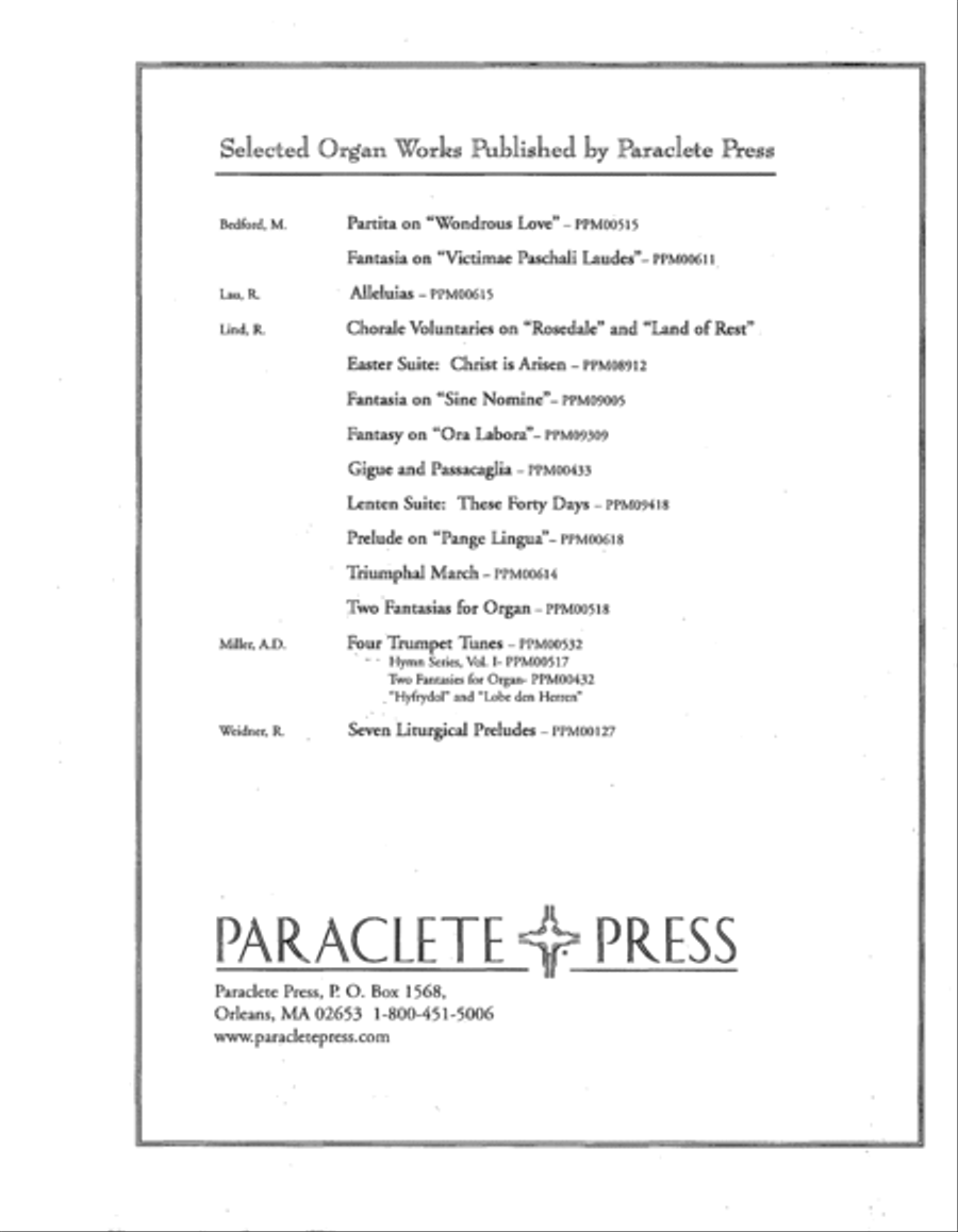 Four Hymn Voluntaries: Crucifer, Darwall's 148th, Gonfalon Royal, Lauda Anima Organ scores gallery preview page 28