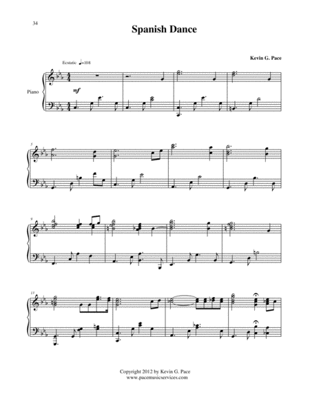 Spanish Dance - original piano solo image number null