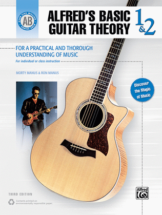 Book cover for Alfred's Basic Guitar Theory, Book 1 & 2