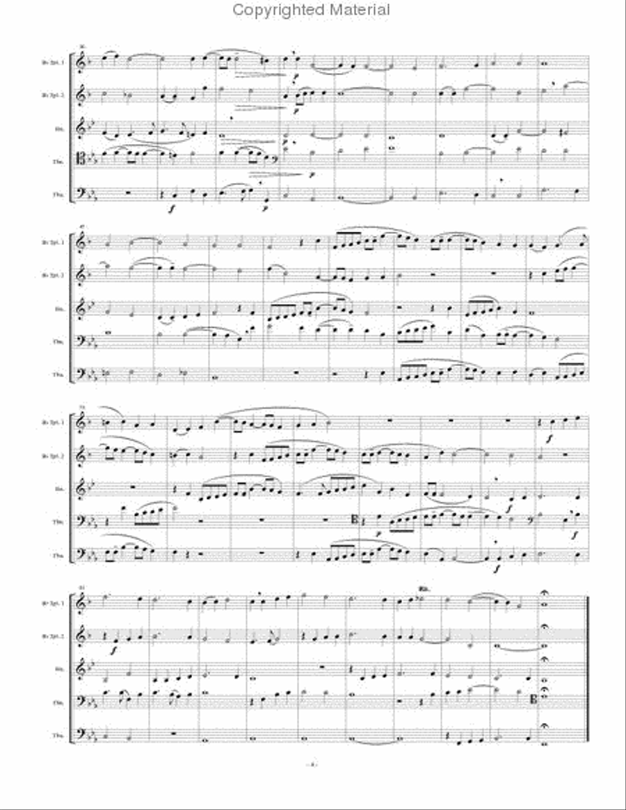 5 Madrigals, Vol. 2 Brass Quintet scores gallery preview page 5