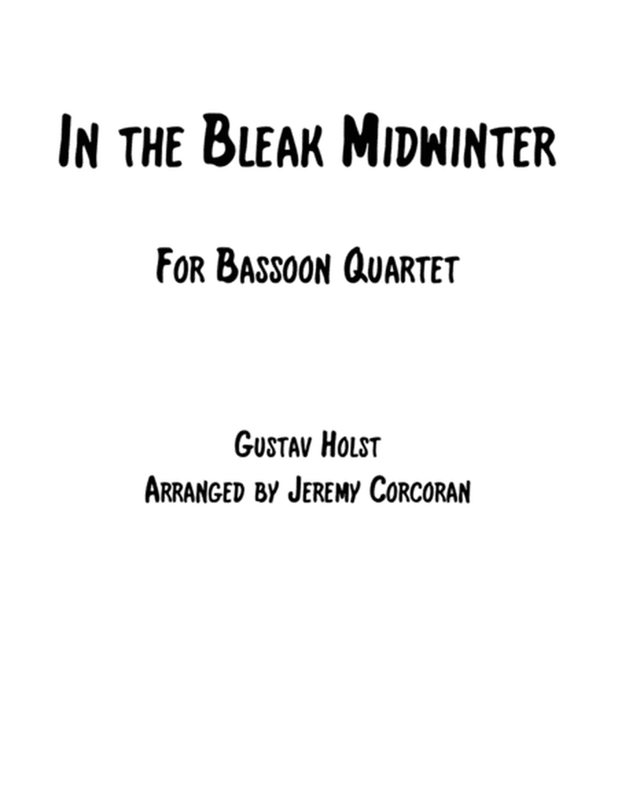 In the Bleak Midwinter for Bassoon Quartet image number null