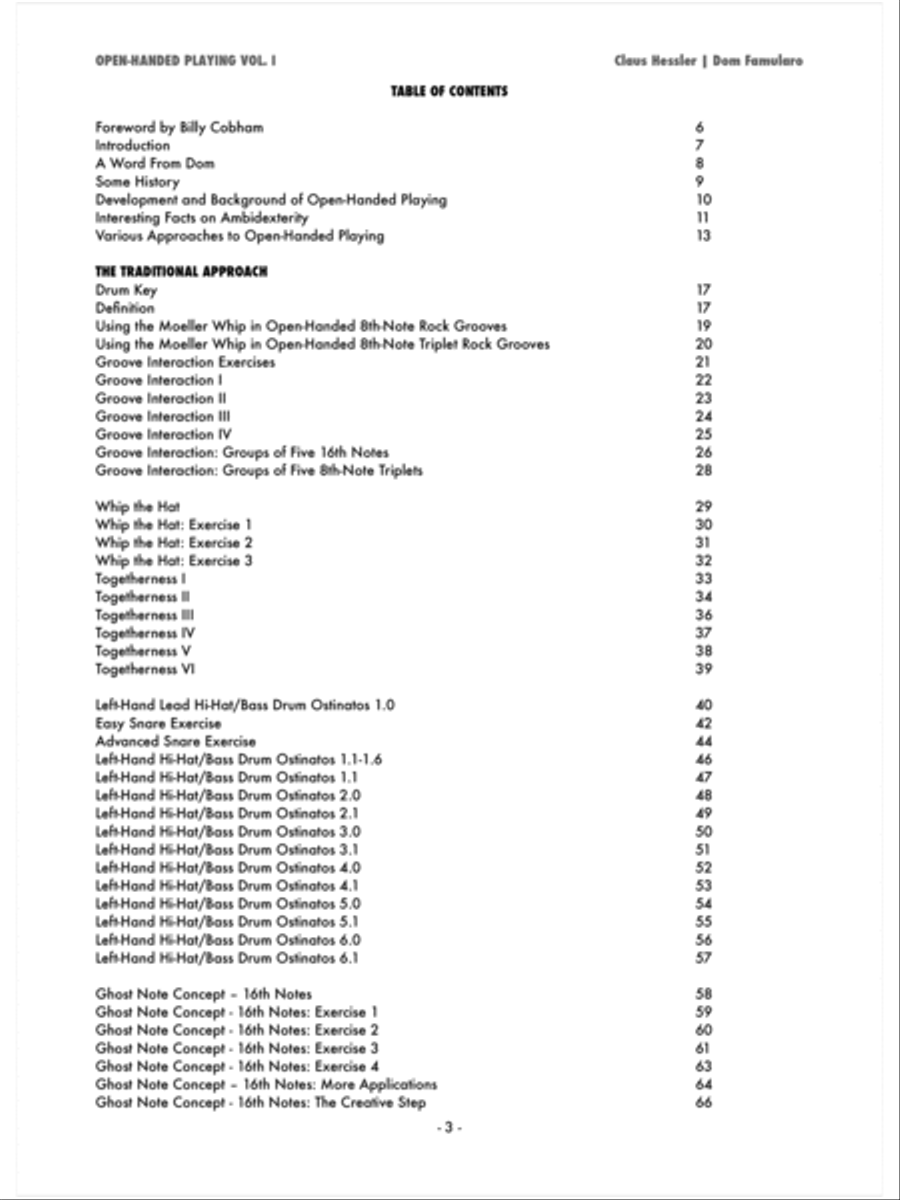 Open-Handed Playing, Volume 1 Drum Set scores gallery preview page 4