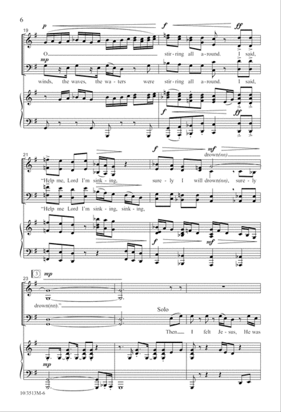Walking 'Cross the Sea 4-Part scores gallery preview page 6