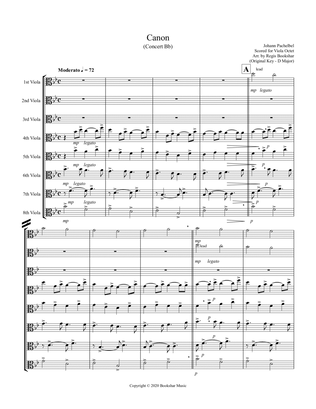 Canon (Pachelbel) (Bb) (Viola Octet)