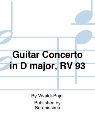 Guitar Concerto in D major, RV 93