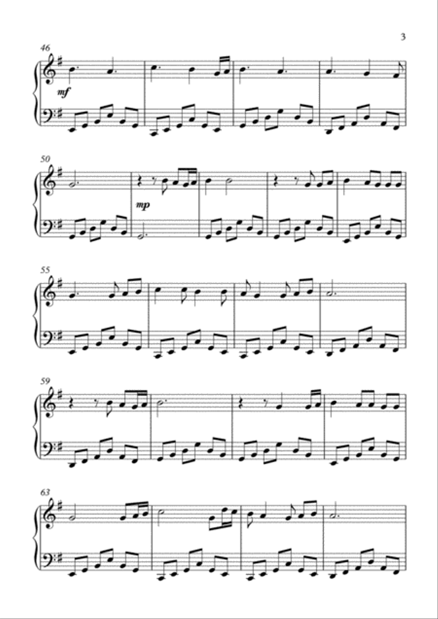 Perfect Perfect Piano Solo scores gallery preview page 3