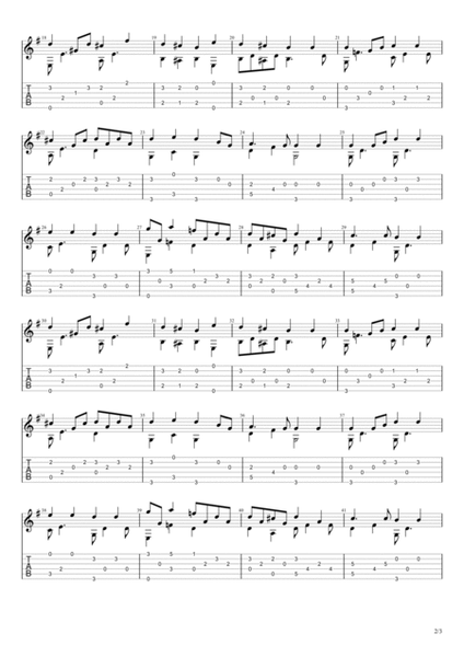 Eternal Father, Strong to Save (Solo Fingerstyle Guitar Tab) image number null