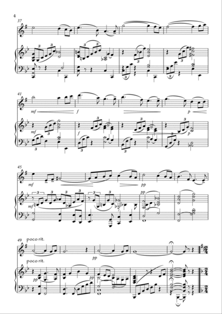 Four Short Pieces Baritone Saxophone scores gallery preview page 4