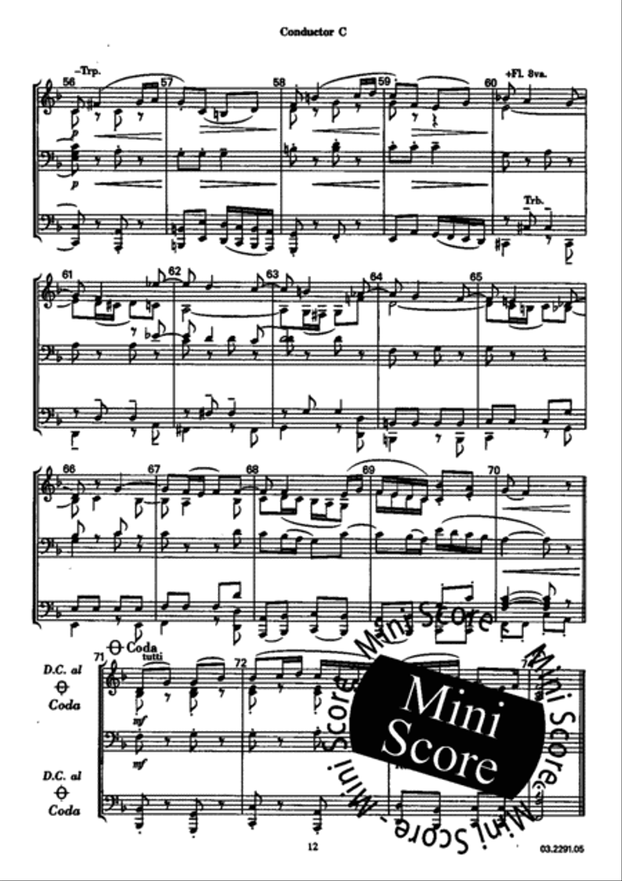 Berceuse Berceuse Concert Band scores gallery preview page 16