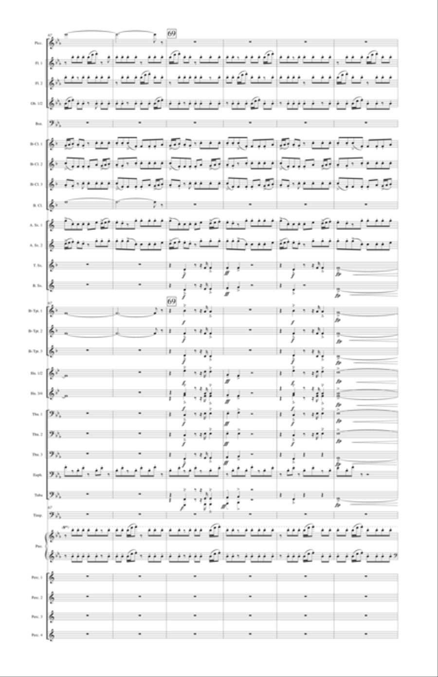 With Voice of Triumph Raised Concert Band scores gallery preview page 13