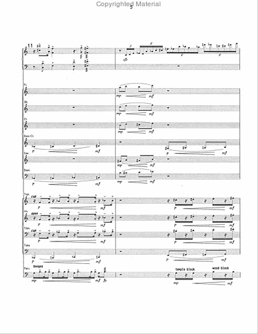 Chamber Symphony No. 1 Bassoon scores gallery preview page 6